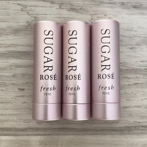 FRESH Lot (3) BRAND NEW Sugar Rosé Tinted Lip Balm